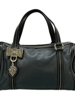 GUCCI Duquessa 181487 Black Leather Handbag